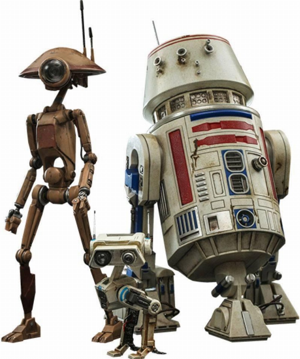 Star Wars The Mandalorian: Hot Toys Masterpiece – R5-D4, Pit Droid, & BD-72 3-Pack Φιγούρες Δράσης (22cm)