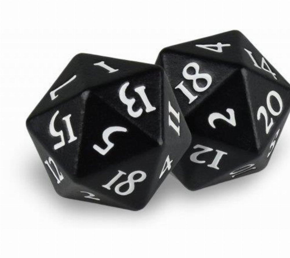 Dungeons and Dragons – Black and White Heavy Μεταλλικό Σετ Ζάρια