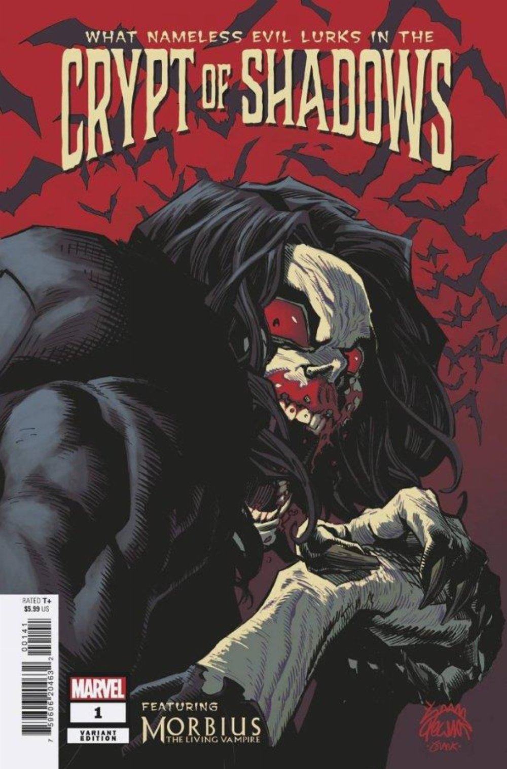Τεύχος Κόμικ Crypt Of Shadows #1 Stegman Morbius Variant Cover