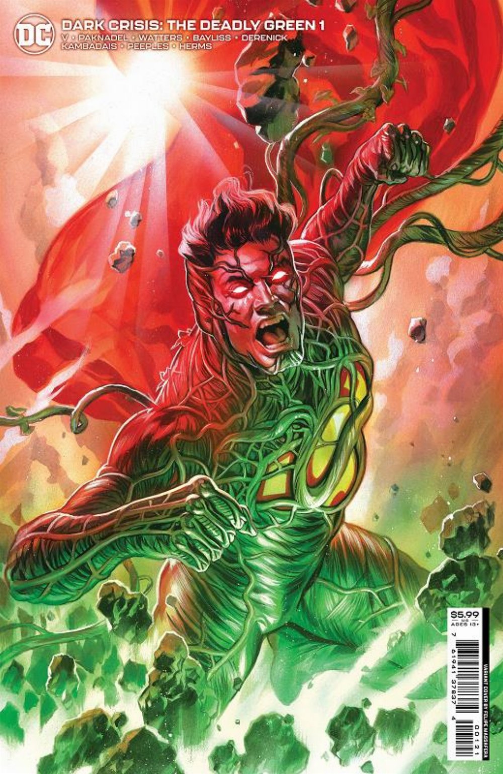 Τεύχος Κόμικ Dark Crisis The Deadly Green #1 (One Shot) Massafera Variant Cover