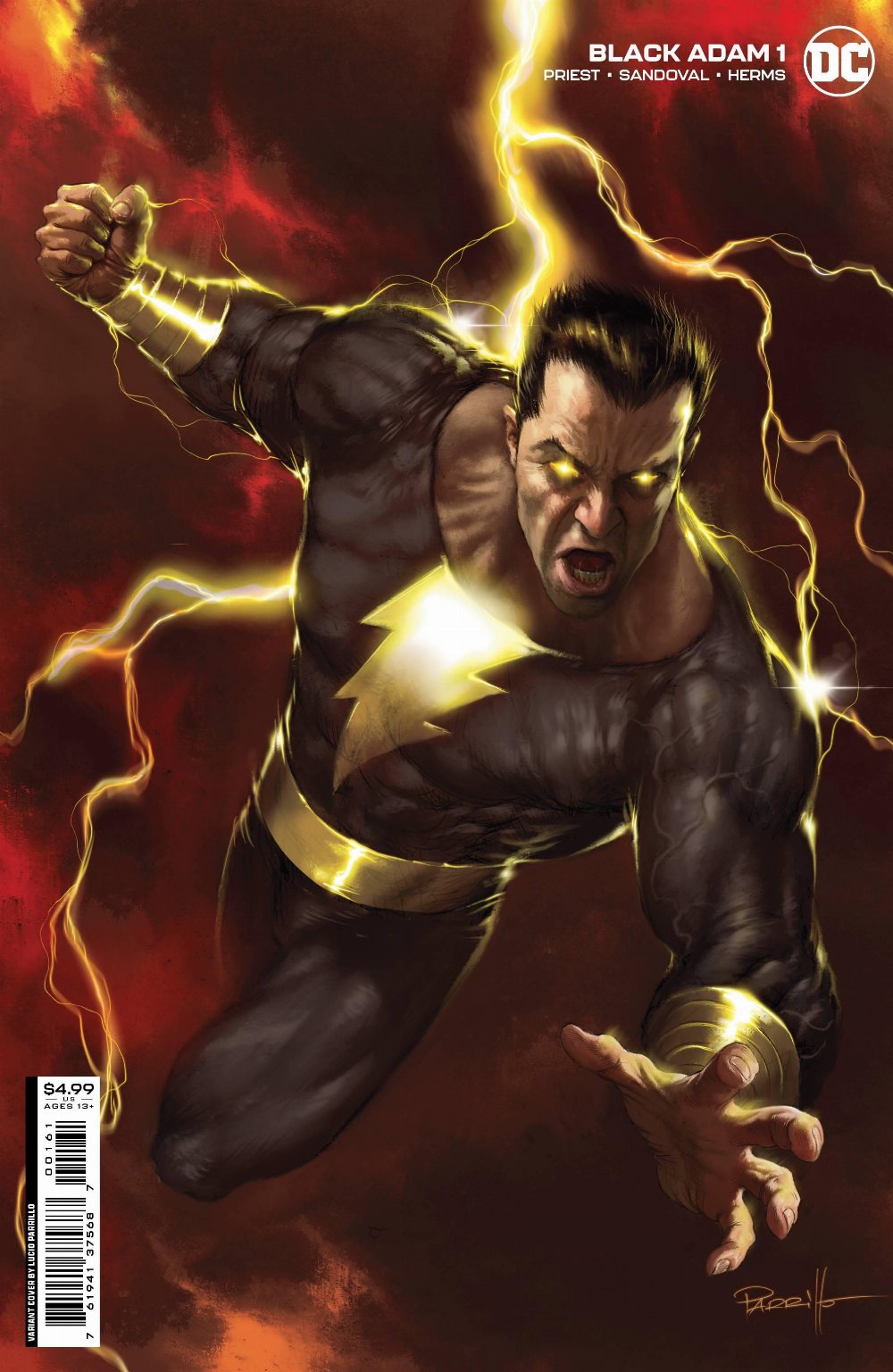 Τεύχος Κόμικ Black Adam #01 (Of 12) Parillo Variant Cover C