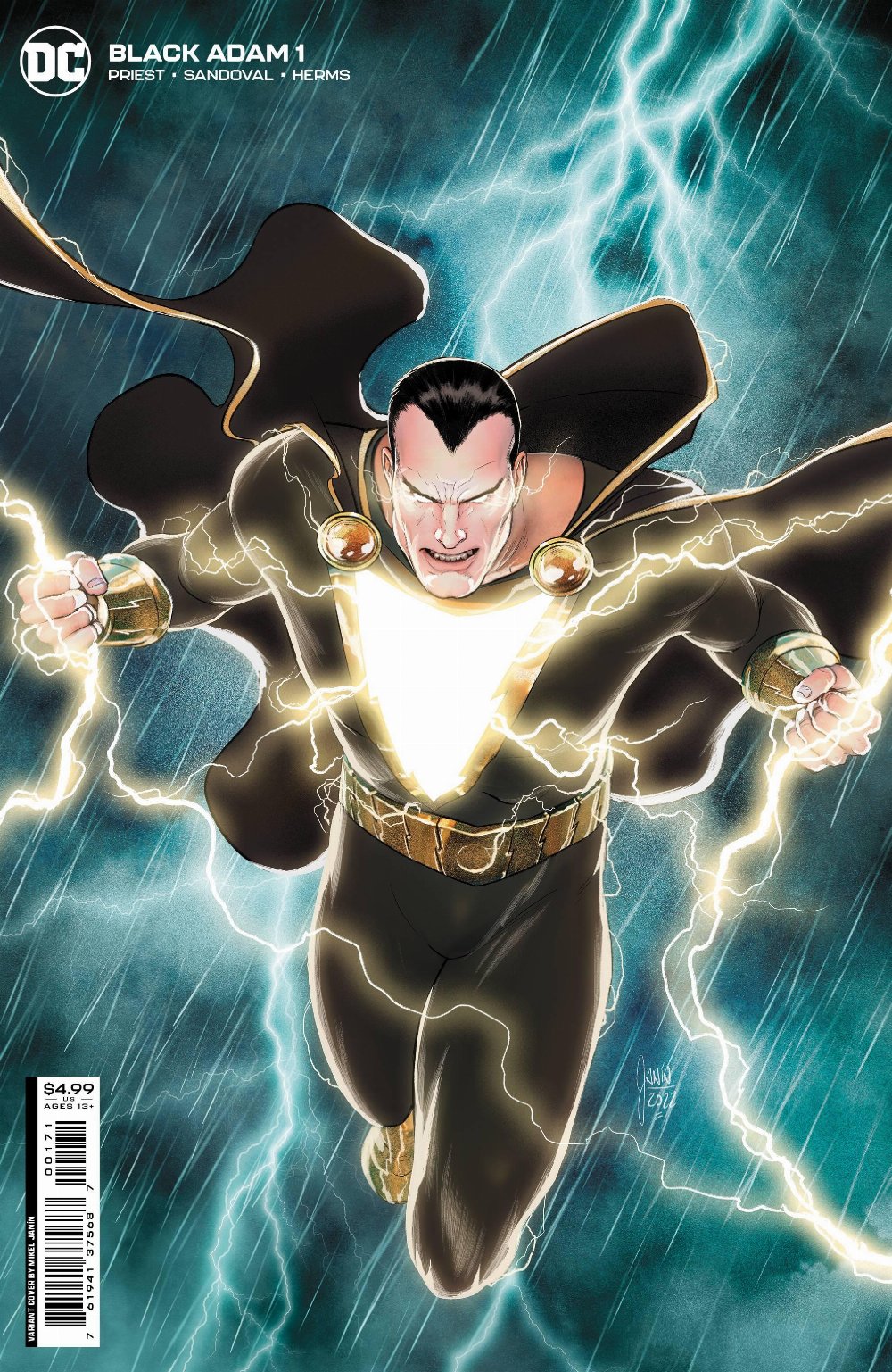 Τεύχος Κόμικ Black Adam #01 (Of 12) Janin Variant Cover D