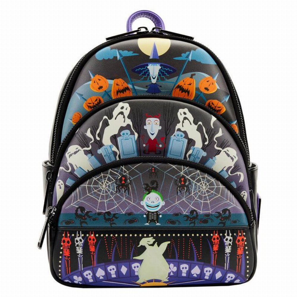Loungefly – Lock, Shock and Barrel Oogie Boogie (Glows in the Dark) Τσάντα Σακίδιο