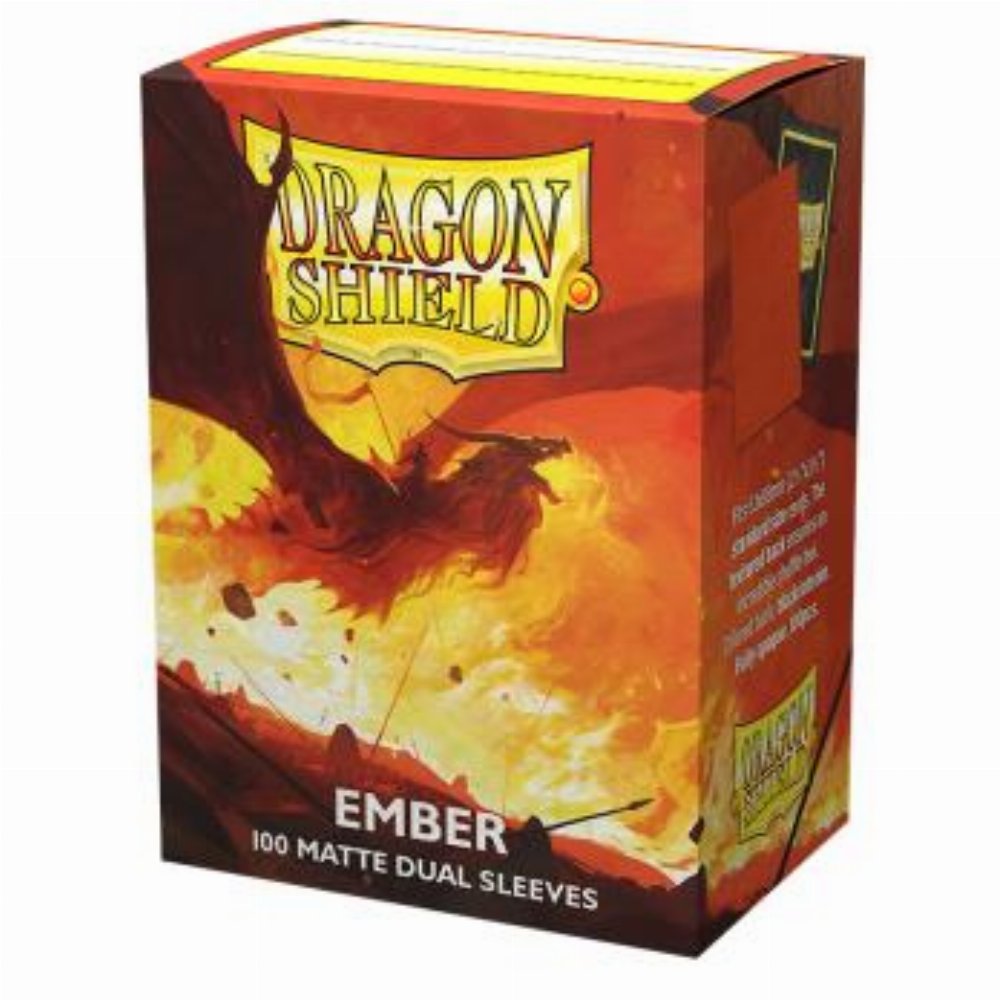 Dragon Shield Sleeves Standard Size – Matte Dual Ember (100 Sleeves)