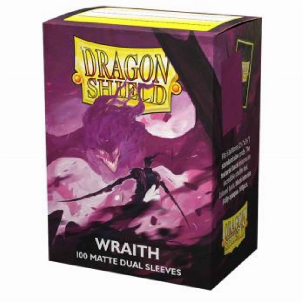 Dragon Shield Sleeves Standard Size – Matte Dual Wraith (100 Sleeves)