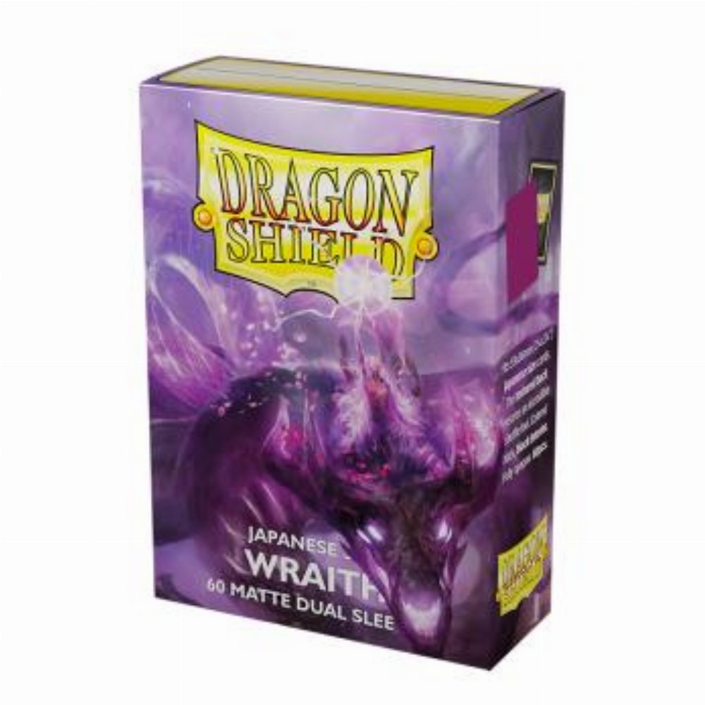 Dragon Shield Sleeves Japanese Small Size – Matte Dual Wraith (60 Sleeves)