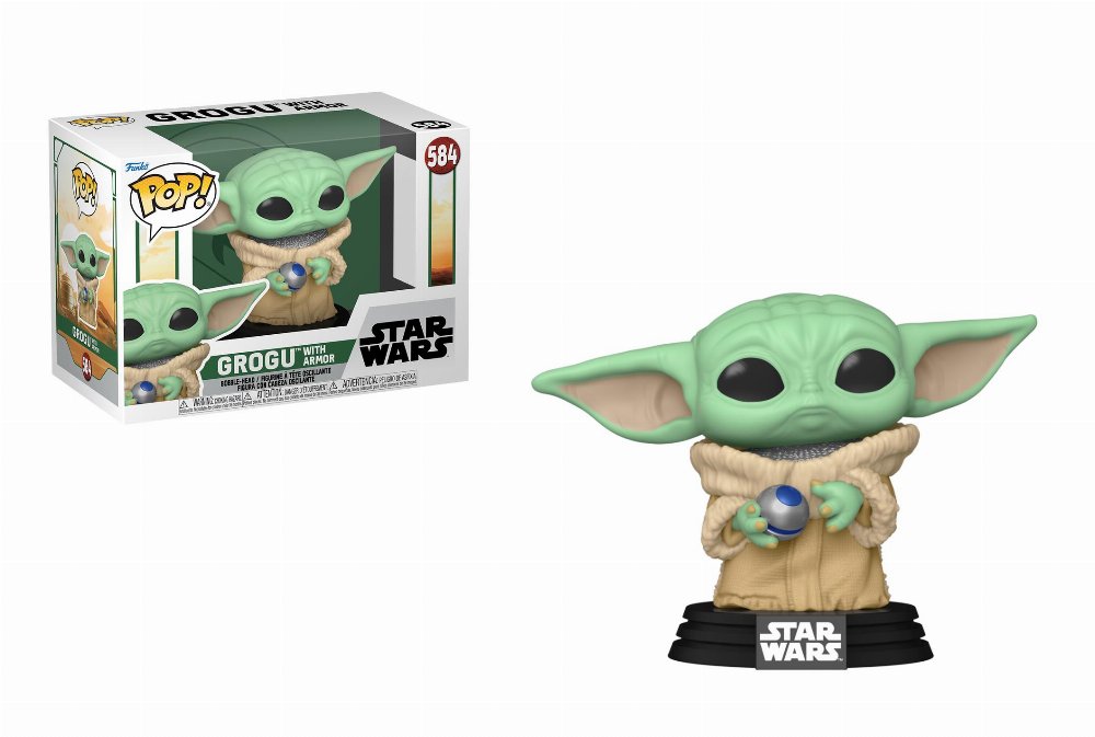 Φιγούρα Funko POP! Star Wars: Book of Boba Fett – Grogu with Armor #584