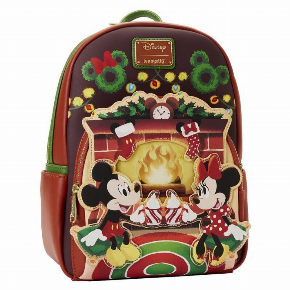 Loungefly – Disney: Mickey Minnie Hot Coca Fireplace Τσάντα Σακίδιο