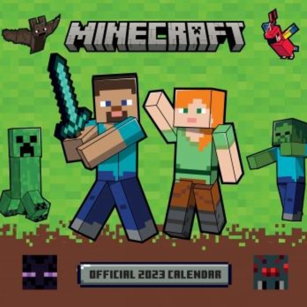 Minecraft – 2023 Square Ημερολόγιο Τοίχου