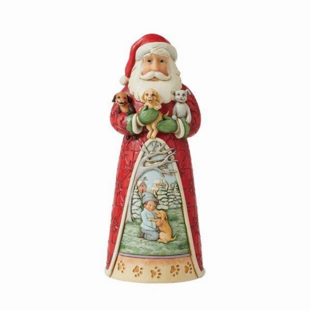 Jim Shore: Enesco – Santa with Puppies Φιγούρα Αγαλματίδιο (23cm)