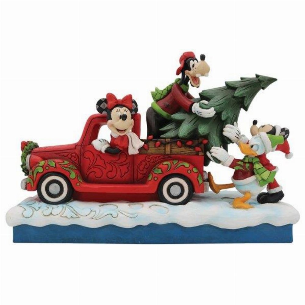 Disney: Enesco – Mickey Mouse and Friends with Red Truck Φιγούρα Αγαλματίδιο (16cm)