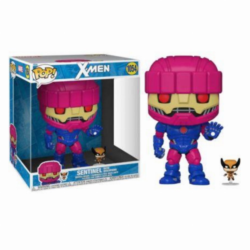 Φιγούρα Funko POP! Marvel: X-Men – Sentinel with Wolverine #1054 Jumbosized (Exclusive)