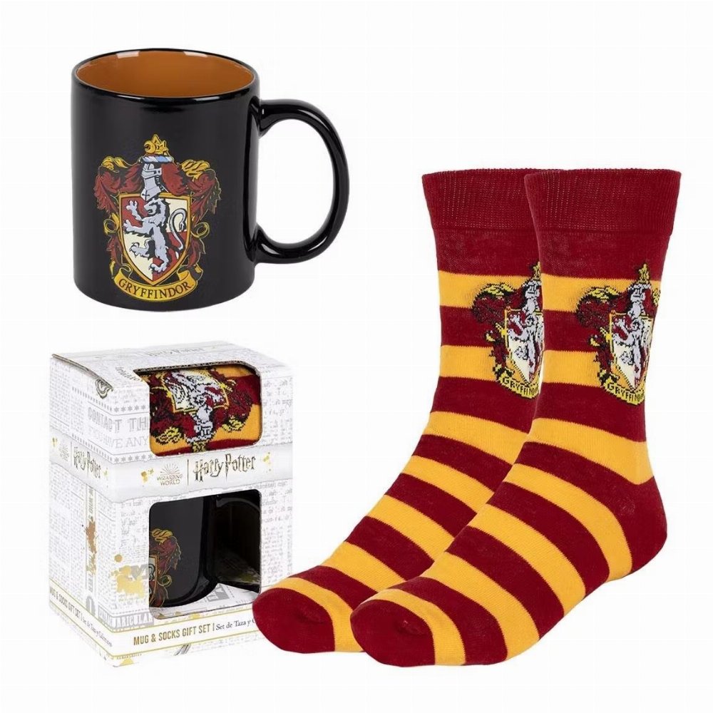 Harry Potter – Gryffindor Σετ Δώρου (Κεραμική Κούπα & Κάλτσες 36-41)