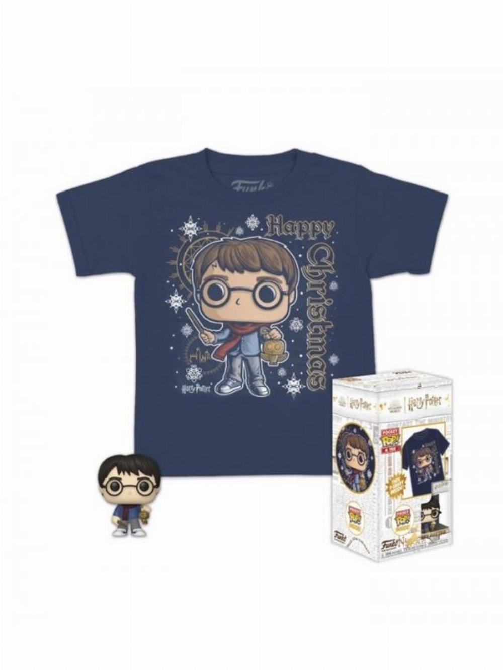 Συλλεκτικό Funko Box: Harry Potter – Holiday Harry Pocket POP! με T-Shirt (L-Kids)
