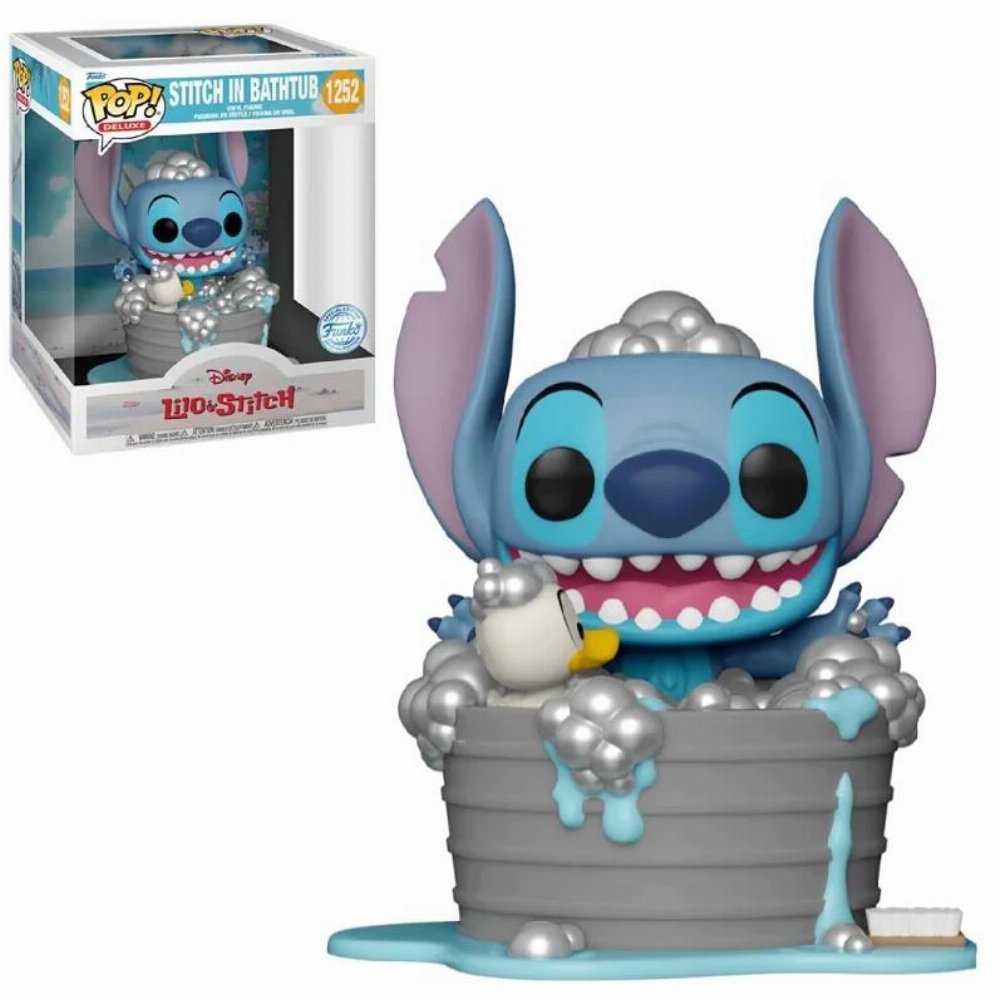 Φιγούρα Funko POP! Deluxe: Disney Lilo & Stitch – Stitch in Bathtub #1252 (Exclusive)