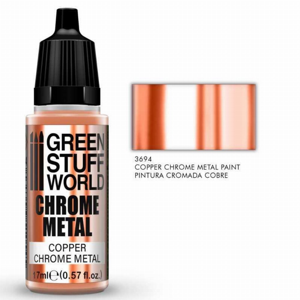 Green Stuff World Metallic Paint – Chrome Copper Χρώμα Μοντελισμού (17ml)