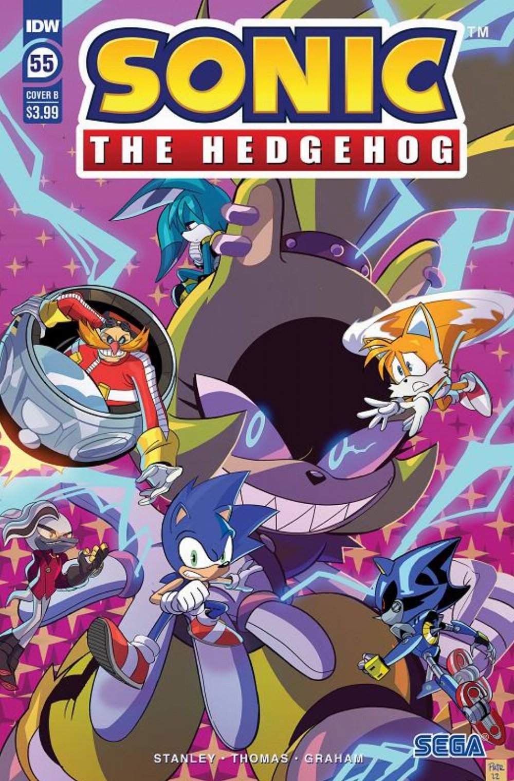 Τεύχος Κόμικ Sonic The Hedgehog #55 Cover B