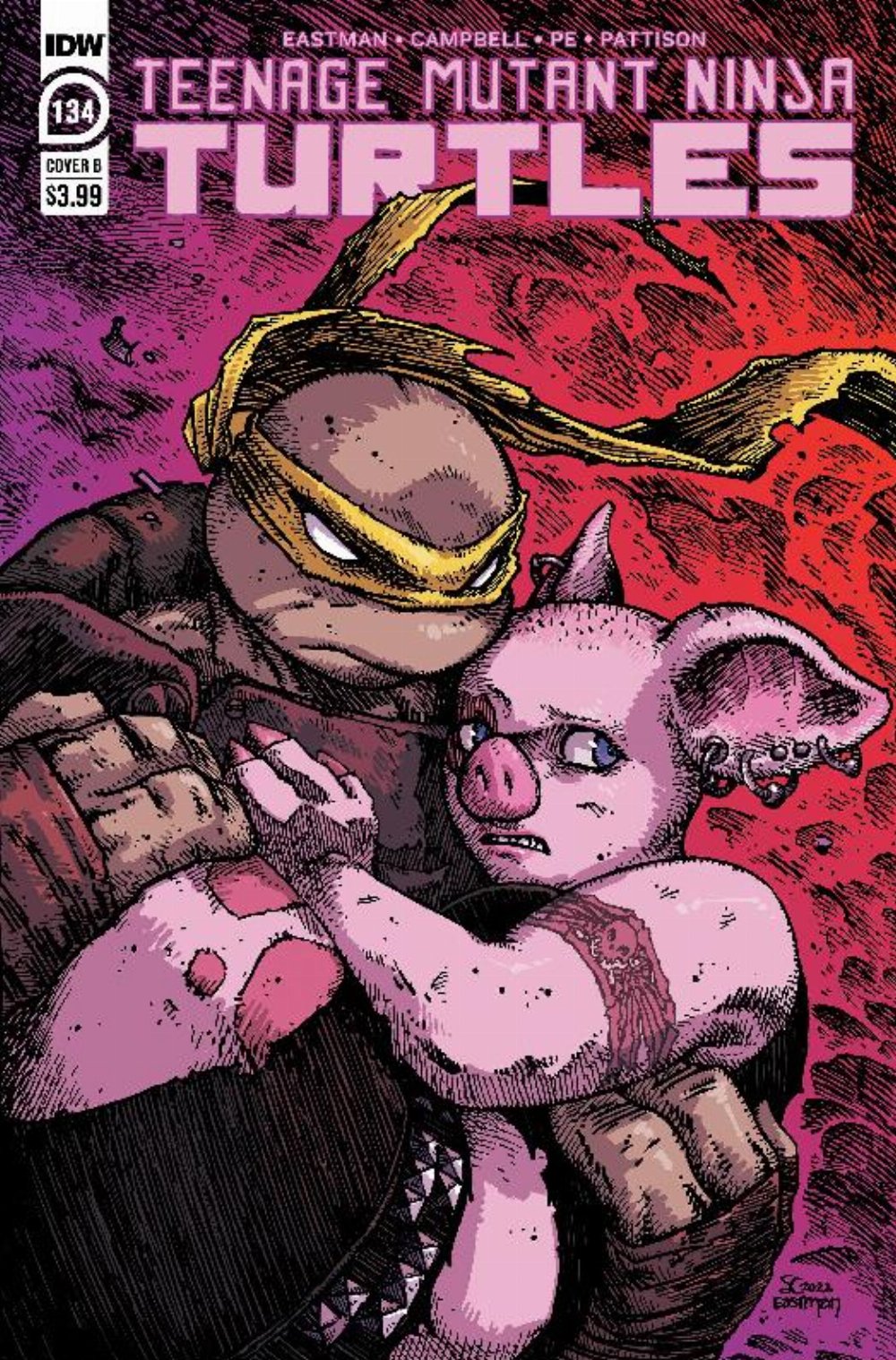 Τεύχος Κόμικ Teenage Mutant Ninja Turtles #134 Cover B