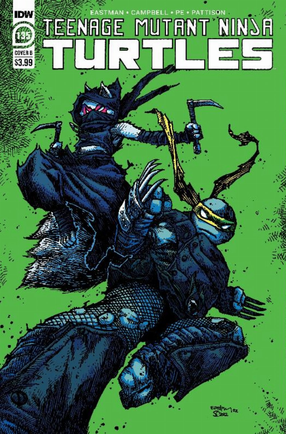 Τεύχος Κόμικ Teenage Mutant Ninja Turtles #135 Cover B