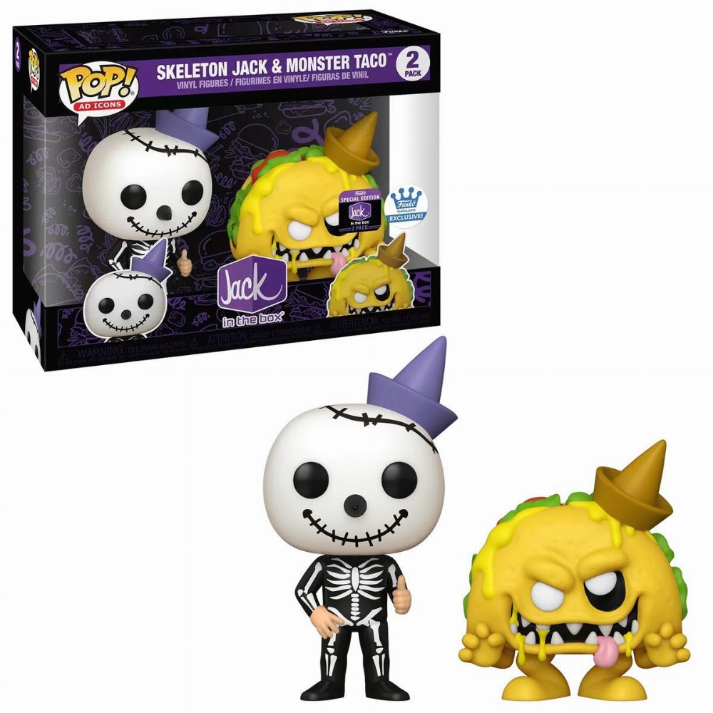 Φιγούρες Funko POP! AD Icons – Skeleton Jack & Monster Taco 2-Pack (Exclusive)