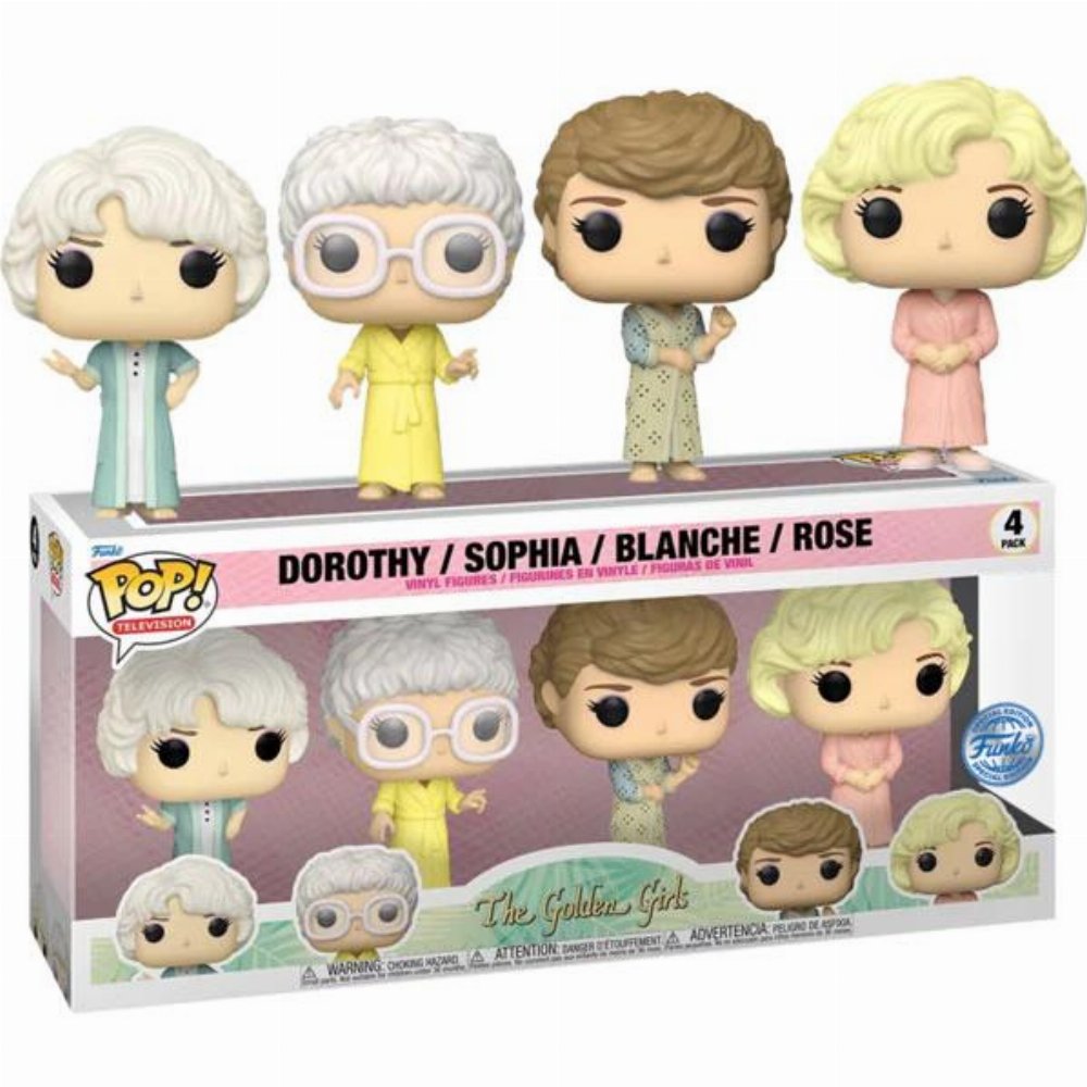 Φιγούρες Funko POP! Golden Girls – Dorothy, Sophia, Blanche & Rose 4-Pack (Exclusive)