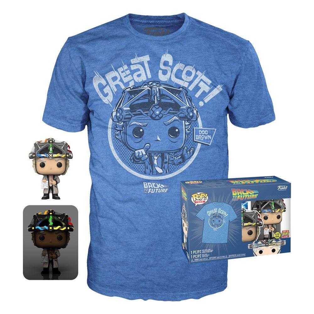 Συλλεκτικό Funko Box: Back to the Future – Doc with Helmet POP! με T-Shirt (S)