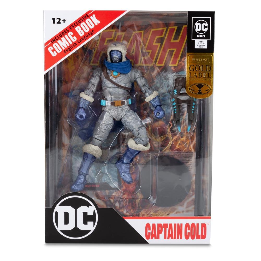 DC Comics: Page Punchers – Captain Cold Variant (Gold Label) Φιγούρα Δράσης (18cm) Περιέχει Comic Βιβλίο