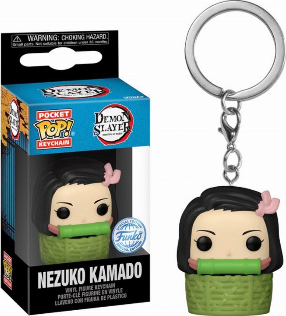 Funko Pocket POP! Μπρελόκ Demon Slayer: Kimetsu no Yaiba – Nezuko Kamado in Basket Φιγούρα (Exclusive)