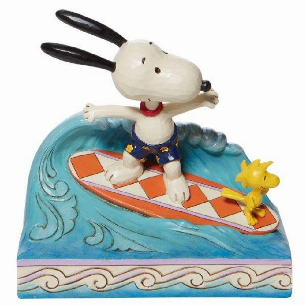 Snoopy: Enesco – Snoopy and Woodstock Surfing Φιγούρα Αγαλματίδιο (14cm)