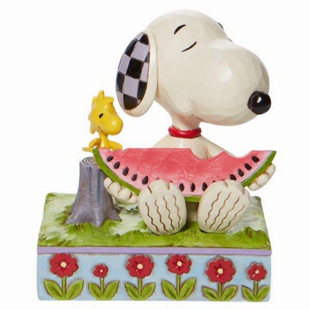 Snoopy: Enesco – Snoopy and Woodstock eating Watermelon Φιγούρα Αγαλματίδιο (11cm)