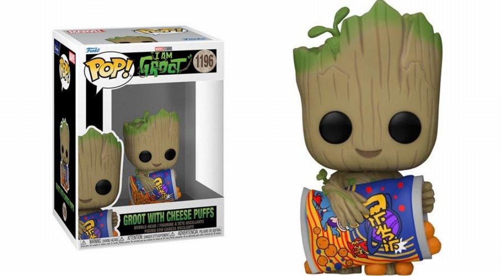 Φιγούρα Funko POP! Marvel: I Am Groot – Groot with Cheese Puffs #1196