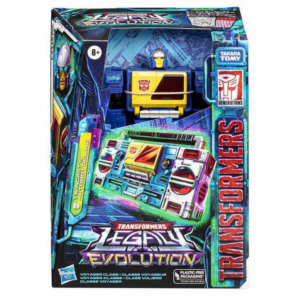 Transformers: Legacy Evolution Voyager Class – Twincast and Autobot Rewind Φιγούρα Δράσης (18cm)