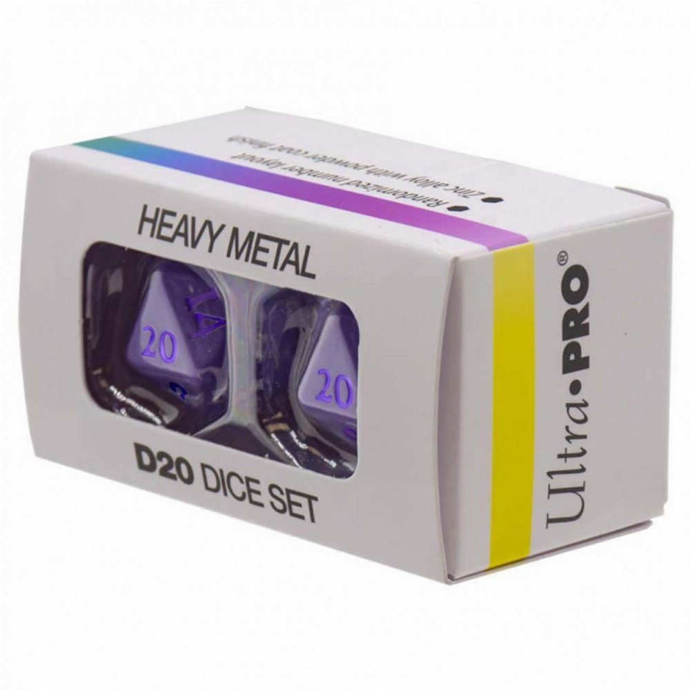 Ultra Pro – Vivid Purple Heavy Metal D20 Σετ Ζάρια