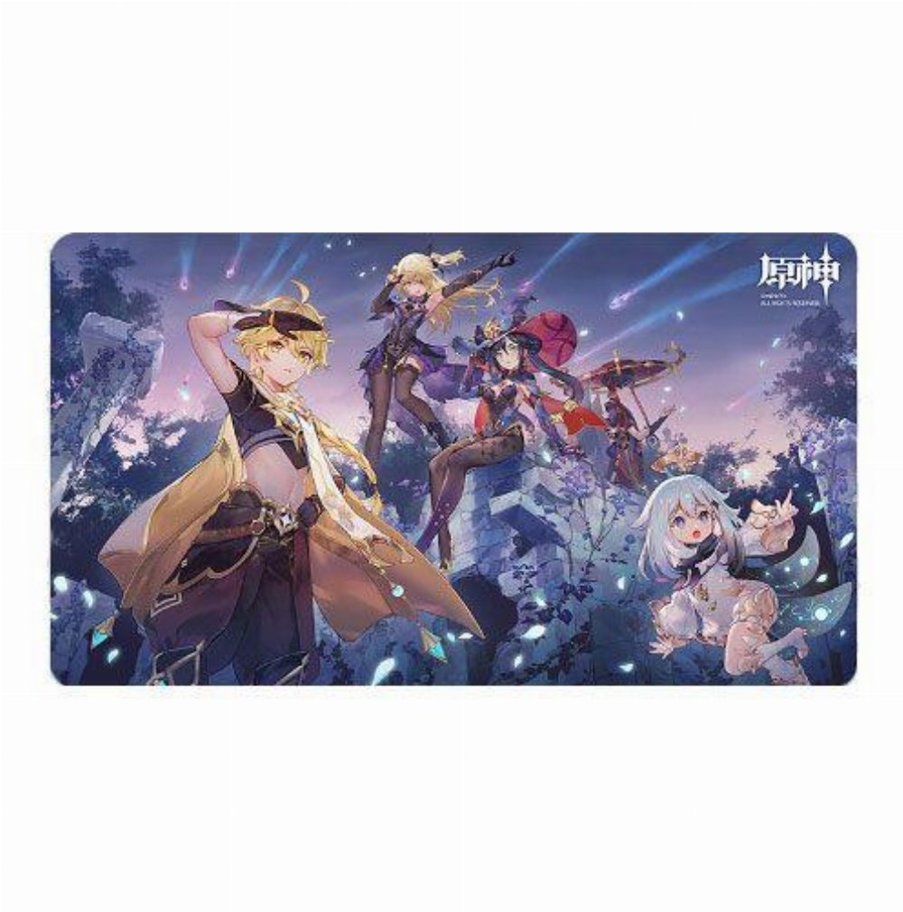 Genshin Impact – Aether, Fischl, Mona, Paimon & Scaramouche Mousepad (70x40cm)