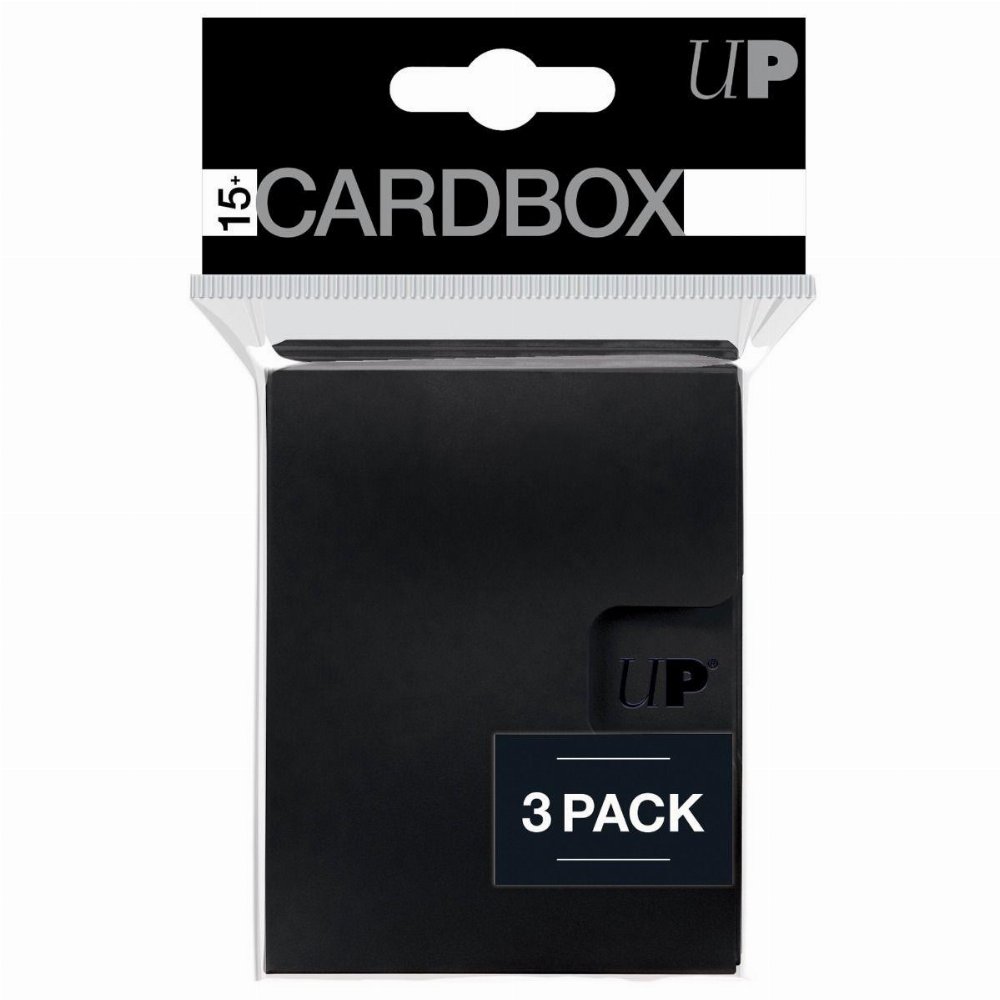 Ultra Pro 15+ 2-Piece Card Box – Black (3 Boxes)