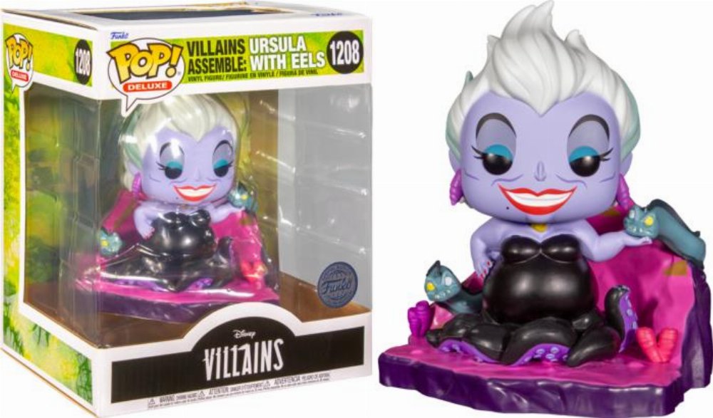 Φιγούρα Funko POP! Deluxe: Disney Villains Assemble – Ursula with Eels #1208 (Exclusive)