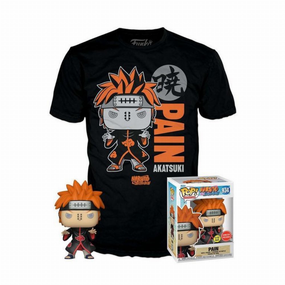 Συλλεκτικό Funko Box: Naruto Shippuden – Pain (GITD) POP! με T-Shirt (XL)
