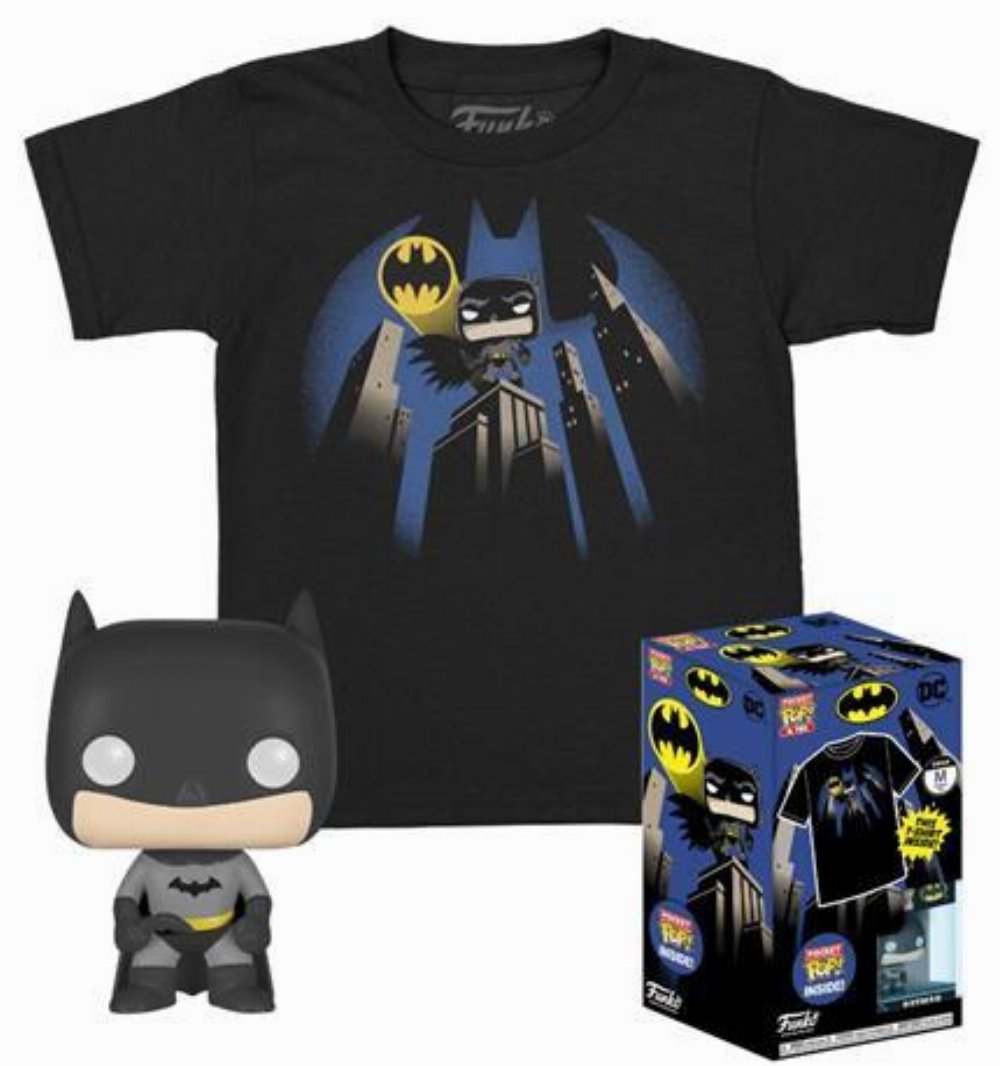 Συλλεκτικό Funko Box: DC Heroes – Batman Pocket POP! με T-Shirt (XL-Kids)