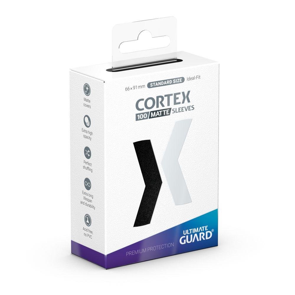 Ultimate Guard Cortex Card Sleeves Standard Size 100ct – Matte Black