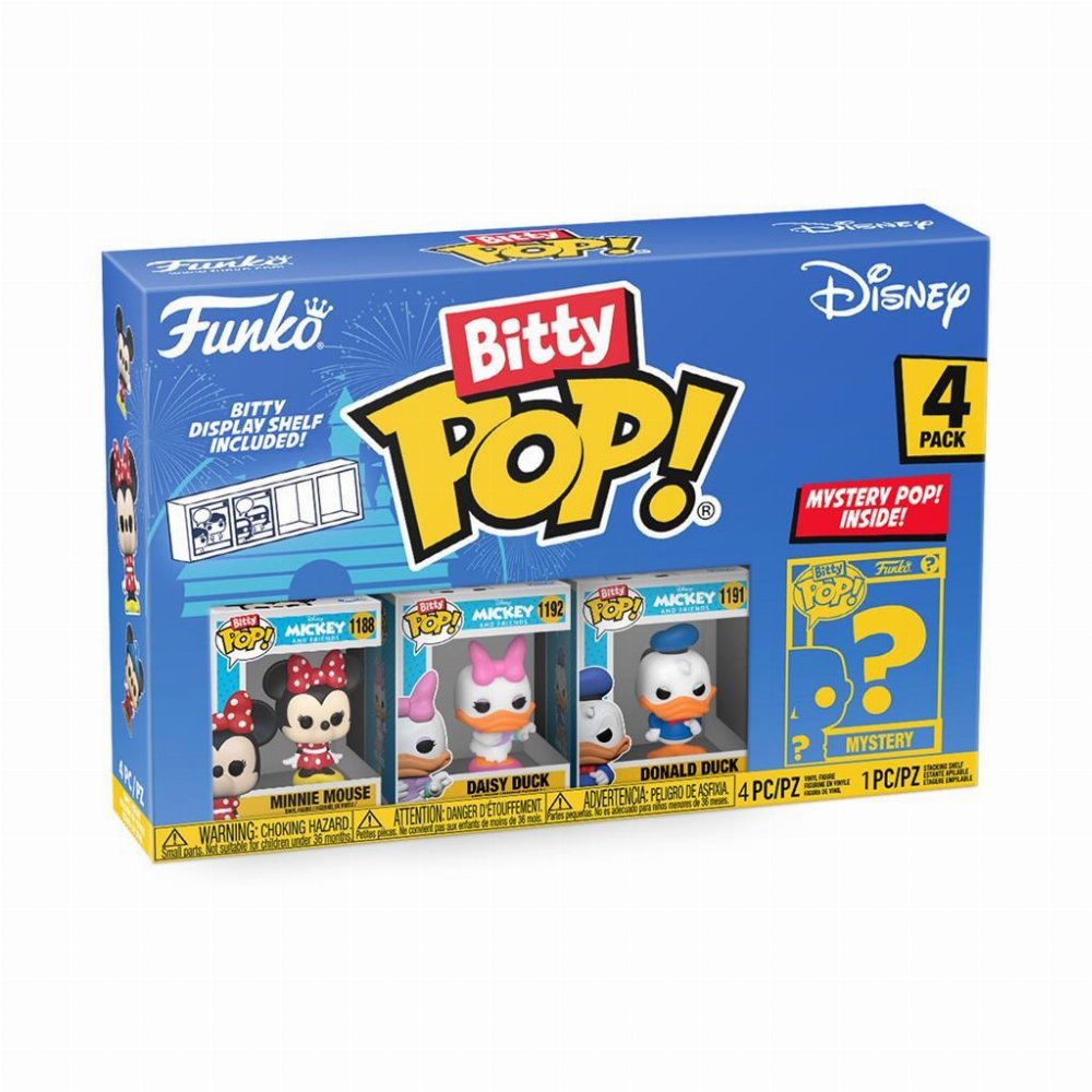 Funko Bitty POP! Disney – Minnie Mouse, Daisy Duck, Donald Duck & Chase Mystery 4-Pack Φιγούρες