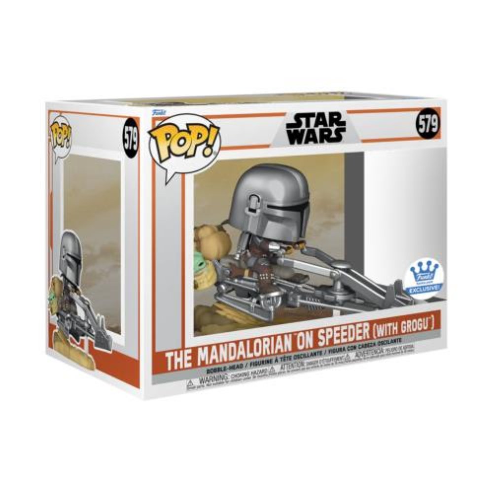 Φιγούρα Funko POP! Rides: Star Wars – The Mandalorian on Speeder with Grogu #579 (Exclusive)