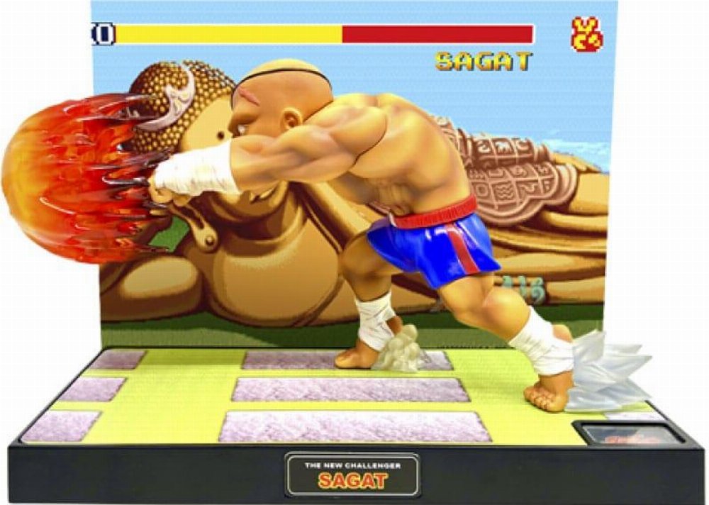 Street Fighter – Sagat (Sound & Light Up) Φιγούρα Αγαλματίδιο (17cm)