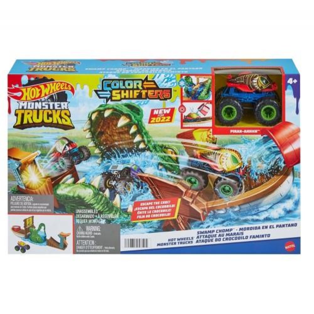 Hot Wheels Monster Trucks: Color Shifters – Swamp Chomp Playset (HGV14)