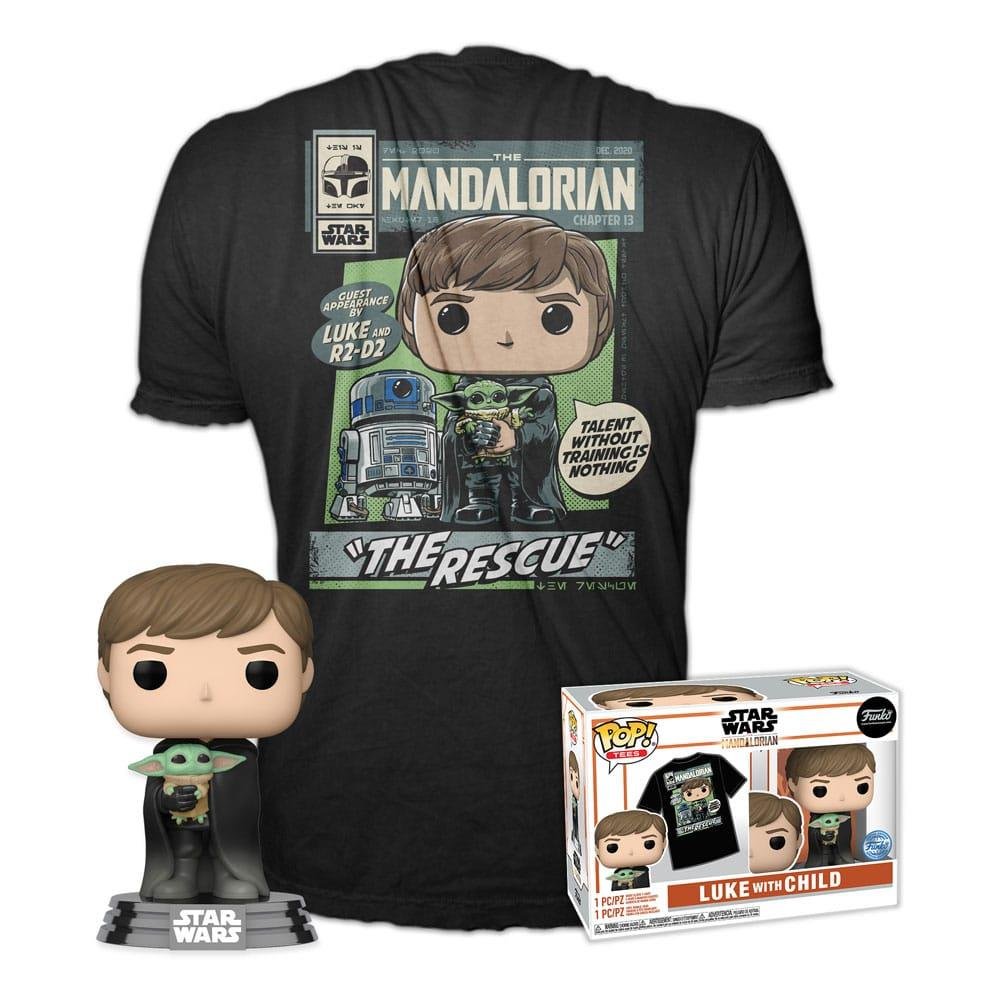 Συλλεκτικό Funko Box: Star Wars The Mandalorian – Luke Skywalker with Gorgu POP! με T-Shirt (XL)