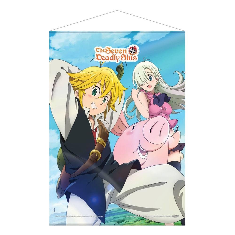 The Seven Deadly Sins – Meliodas, Elizabeth & Hawk Wall Scroll