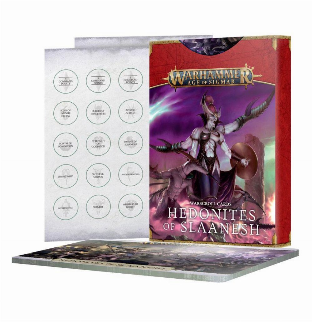 Warhammer Age of Sigmar – Warscroll Cards: Hedonites of Slaanesh