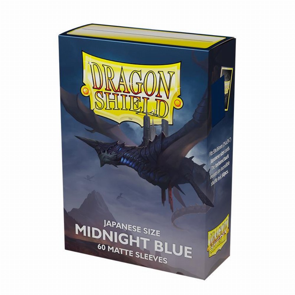 Dragon Shield Sleeves Japanese Small Size – Matte Midnight Blue (60 Sleeves)