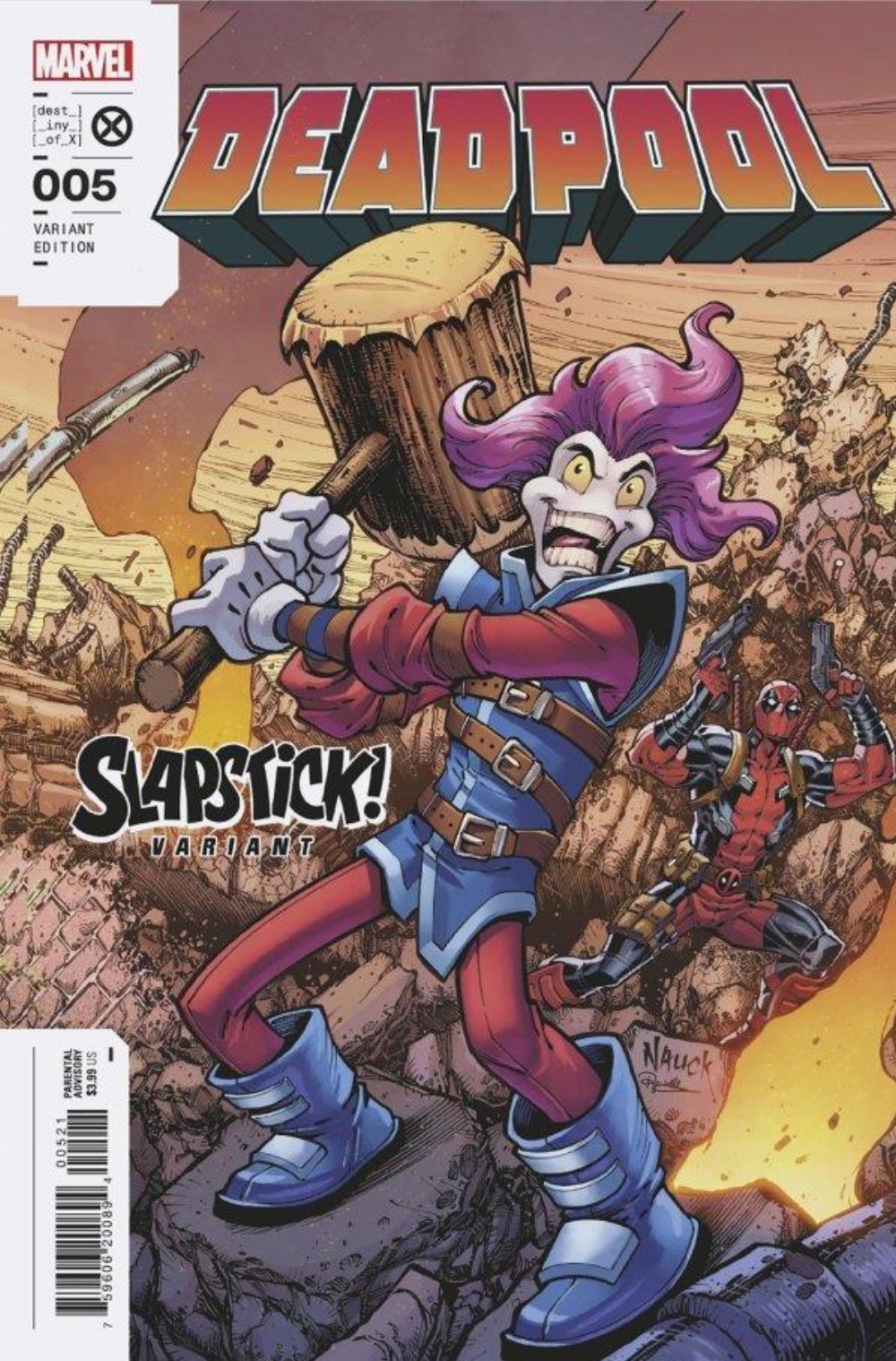 Τεύχος Κόμικ Deadpool #5 Nauck Slapstick Variant Cover