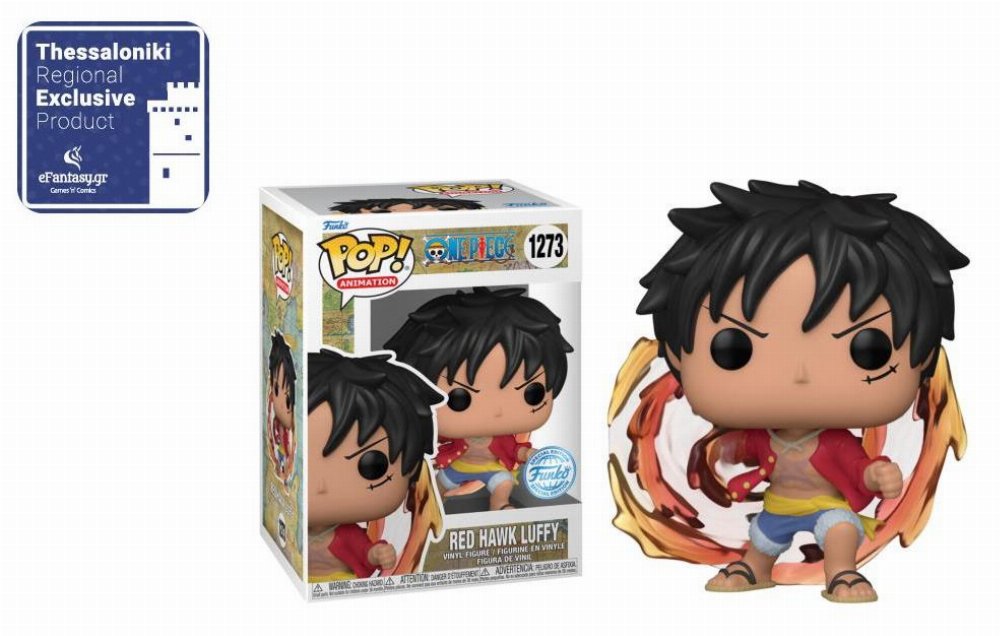 Φιγούρα Funko POP! One Piece – Red Hawk Luffy #1273 (Regional Exclusive)