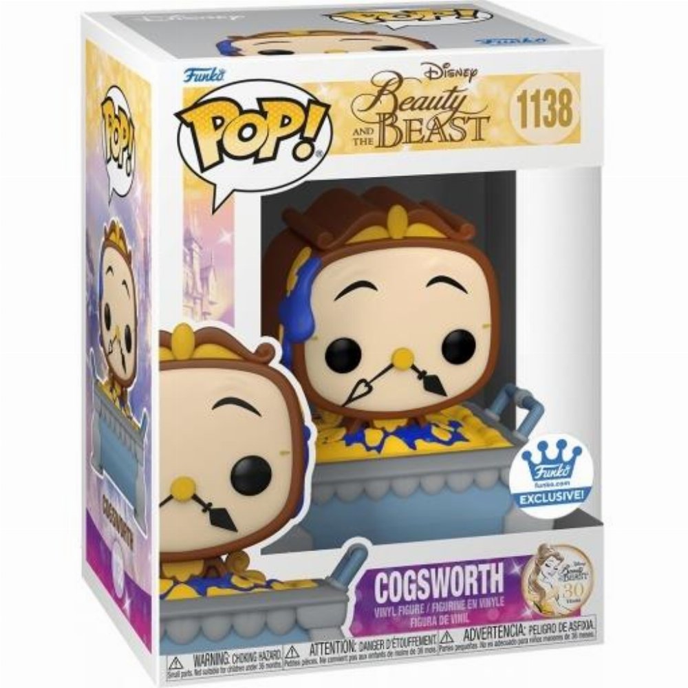 Φιγούρα Funko POP! Beauty and the Beast – Cogsworth #1138 (Funko-Shop Exclusive) *Damaged Box*